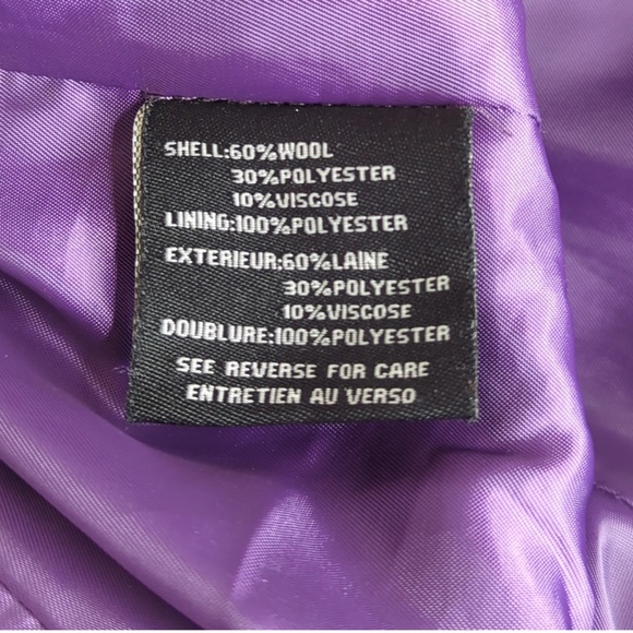 Steve Madden Purple Wool Blend Coat - Picture 15 of 15